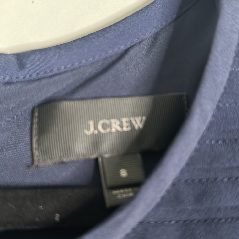J crew navy blue pleated mini dress size 8 - Picture 9 of 13